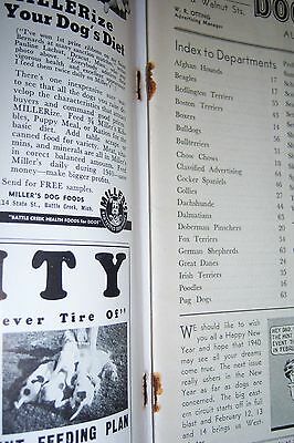 Vintage THE DOGS NEWS magazine. January 1940. The Beagle cover - Fresh Stock Dated October 2025