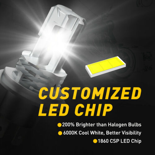 AUXITO H4 9003 HB2 LED Bulb Hi/Lo Beam White Motorcycle Headlight High Power M4 - Fresh Stock Dated October 2025