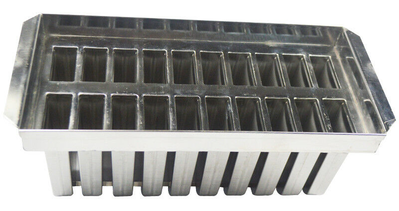Ice Cream Bars  for Ice Quality 20pcs Stainless Steel Molds Lolly Popsicle021030 - Fresh Stock Dated October 2025