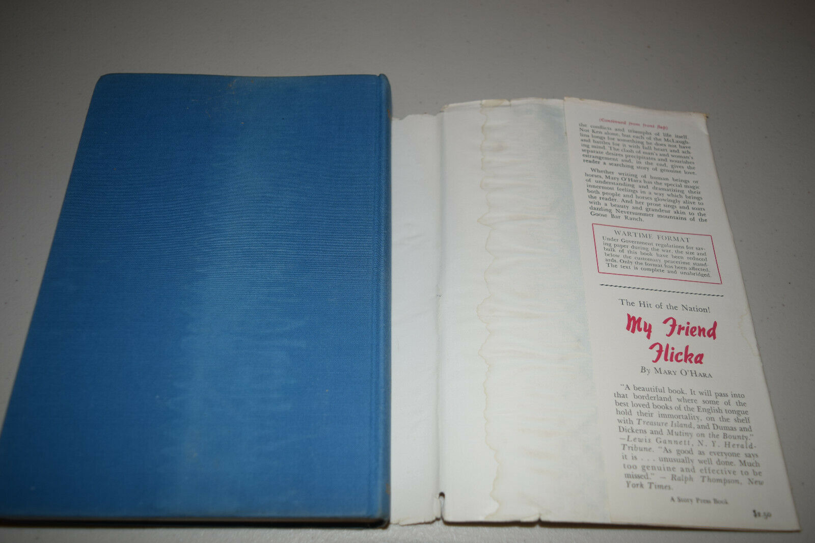 Thunderhead by Mary O'Hara Author of My Friend Flicka 1943 HBDJ 3rd Impression - Fresh Stock Dated October 2025