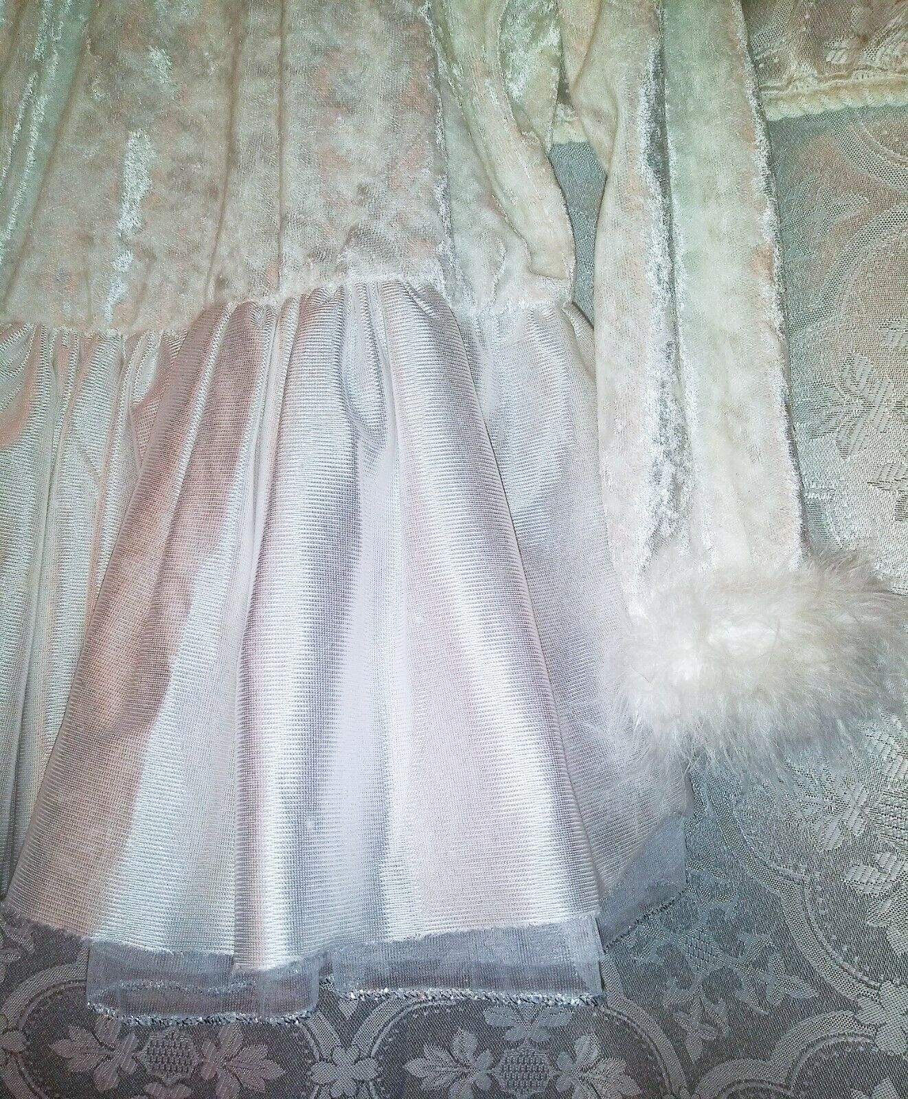 White Fur Sparkles Tutu Dancewear Medium 3-4years - Fresh Stock Dated October 2025