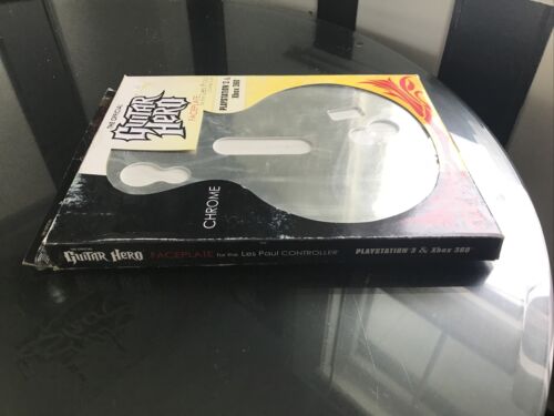 Official NIB Guitar Hero Faceplate Les Paul PS3 XBOX 360 Chrome Silver - Fresh Stock Dated October 2025