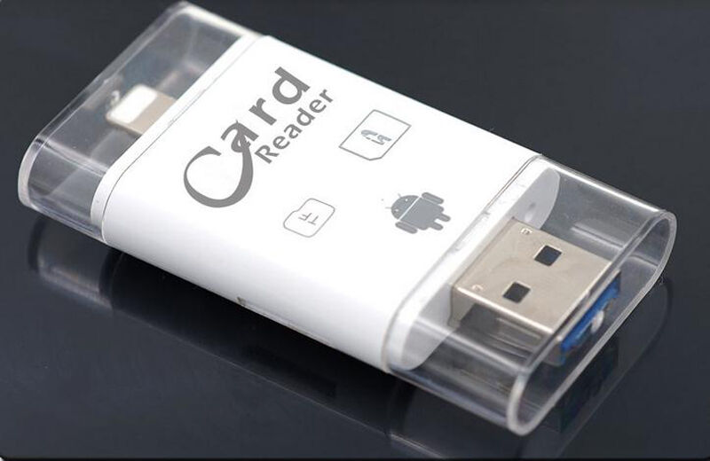 TF SD Card Reader For iPad iPhone X XR XS MAX Samsung OTG Android Phone PC - Fresh Stock Dated October 2025