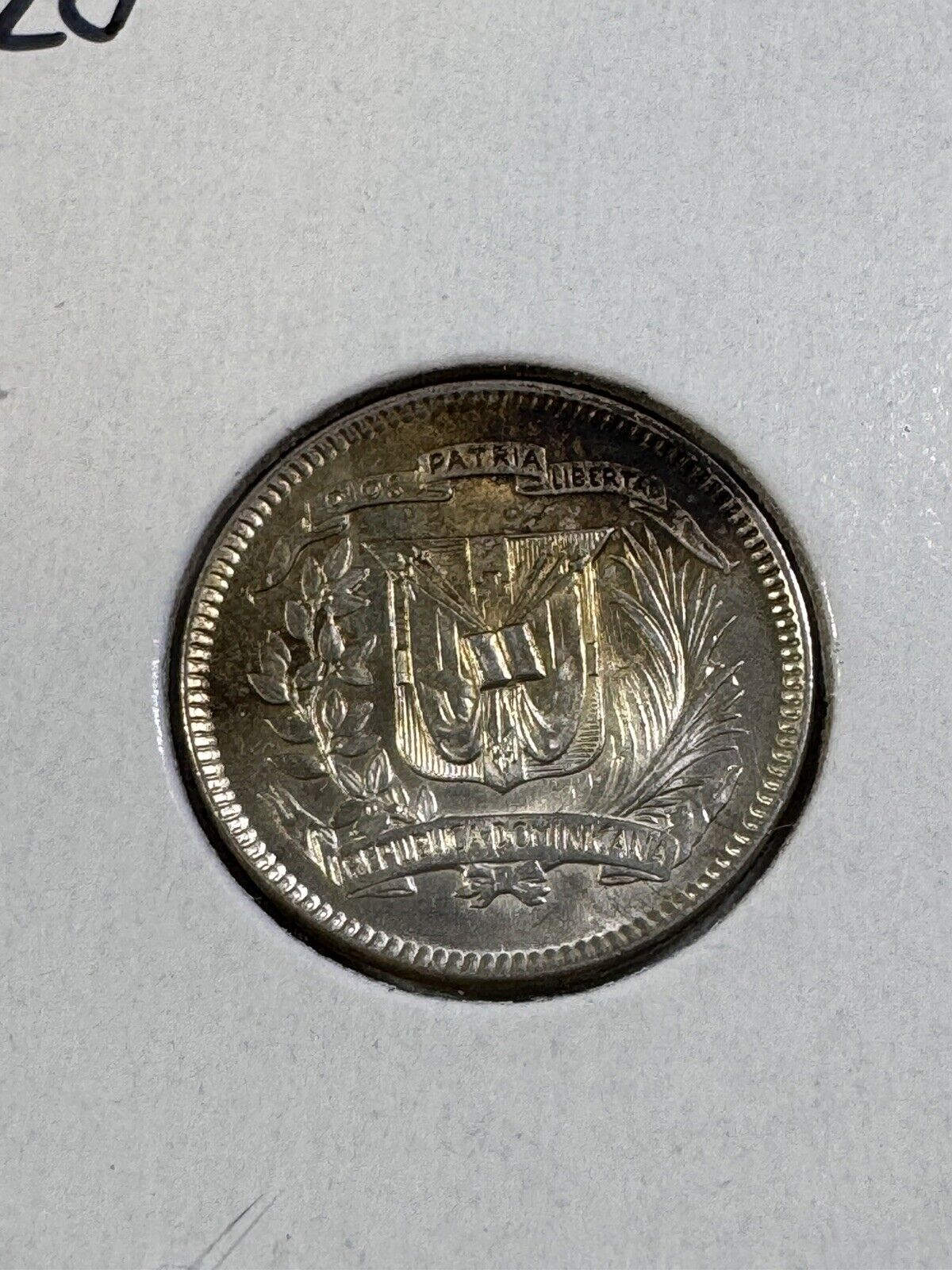 1961 Dominican Republic 10 Centavos Silver Coin - Fresh Stock Dated October 2025