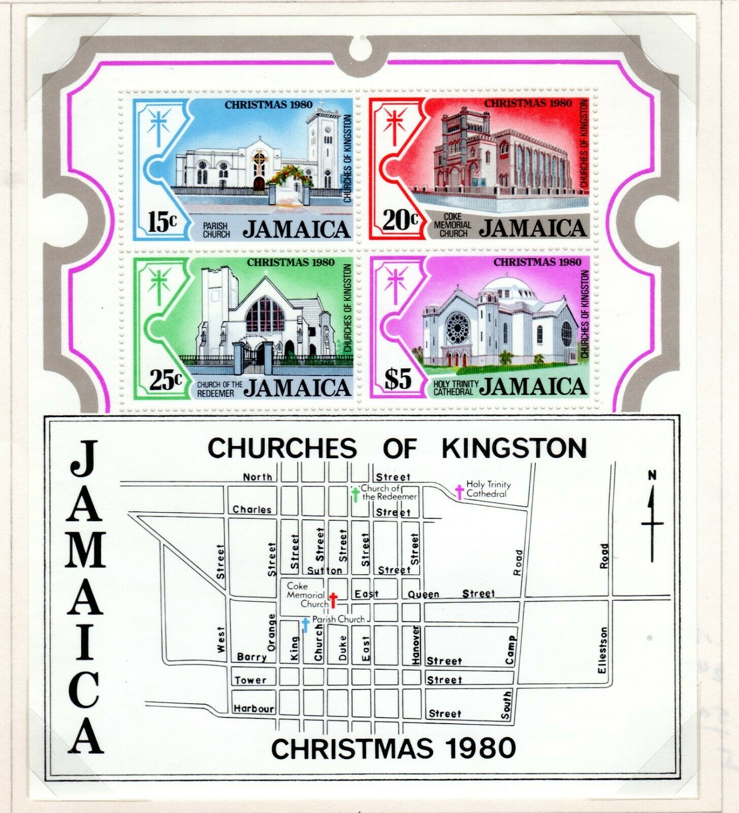 Jamaica Scott 465//498 Used on 2  Album Pages Issued 1979-1981 - Fresh Stock Dated October 2025