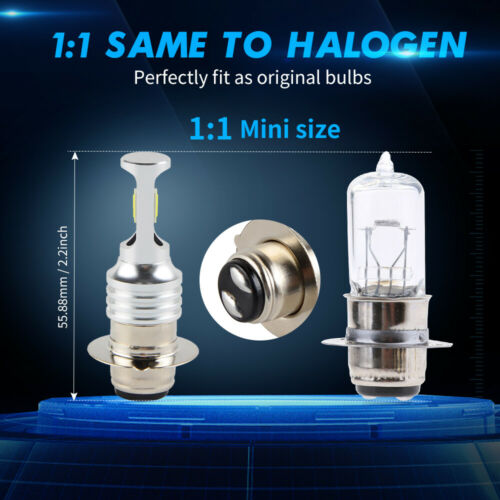 HM202 LED Headlight Bulbs x 2 50W 6500K For Honda CRF250X CRF450X 34901-GJ1-003 - Fresh Stock Dated October 2025