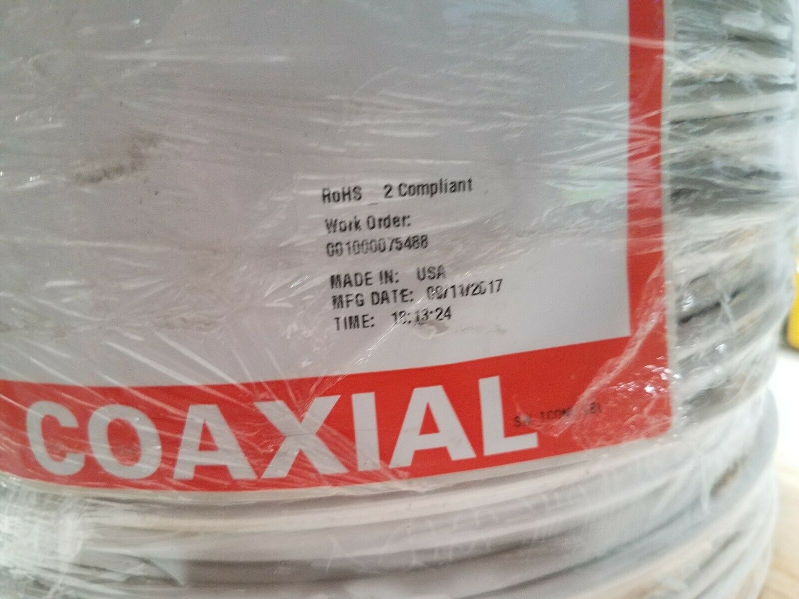 Southwire Signal Coaxial Cable 1000ft RG59 20soICu 95 CMP we cmp/cl2p 999690601 - Fresh Stock Dated October 2025