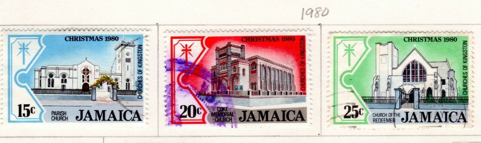 Jamaica Scott 465//498 Used on 2  Album Pages Issued 1979-1981 - Fresh Stock Dated October 2025