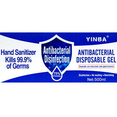 4pk Hand Sanitizer 16.9oz Antibacterial Gel 75% Ethanol Nourishing Pump Bottle - Fresh Stock Dated October 2025
