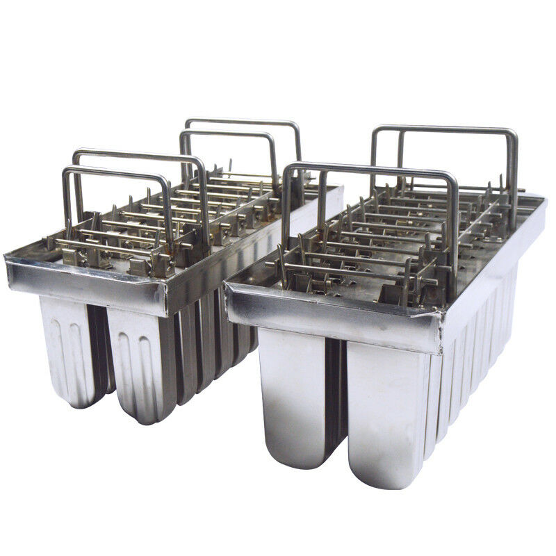 Ice Cream Bars  for Ice Quality 20pcs Stainless Steel Molds Lolly Popsicle021030 - Fresh Stock Dated October 2025