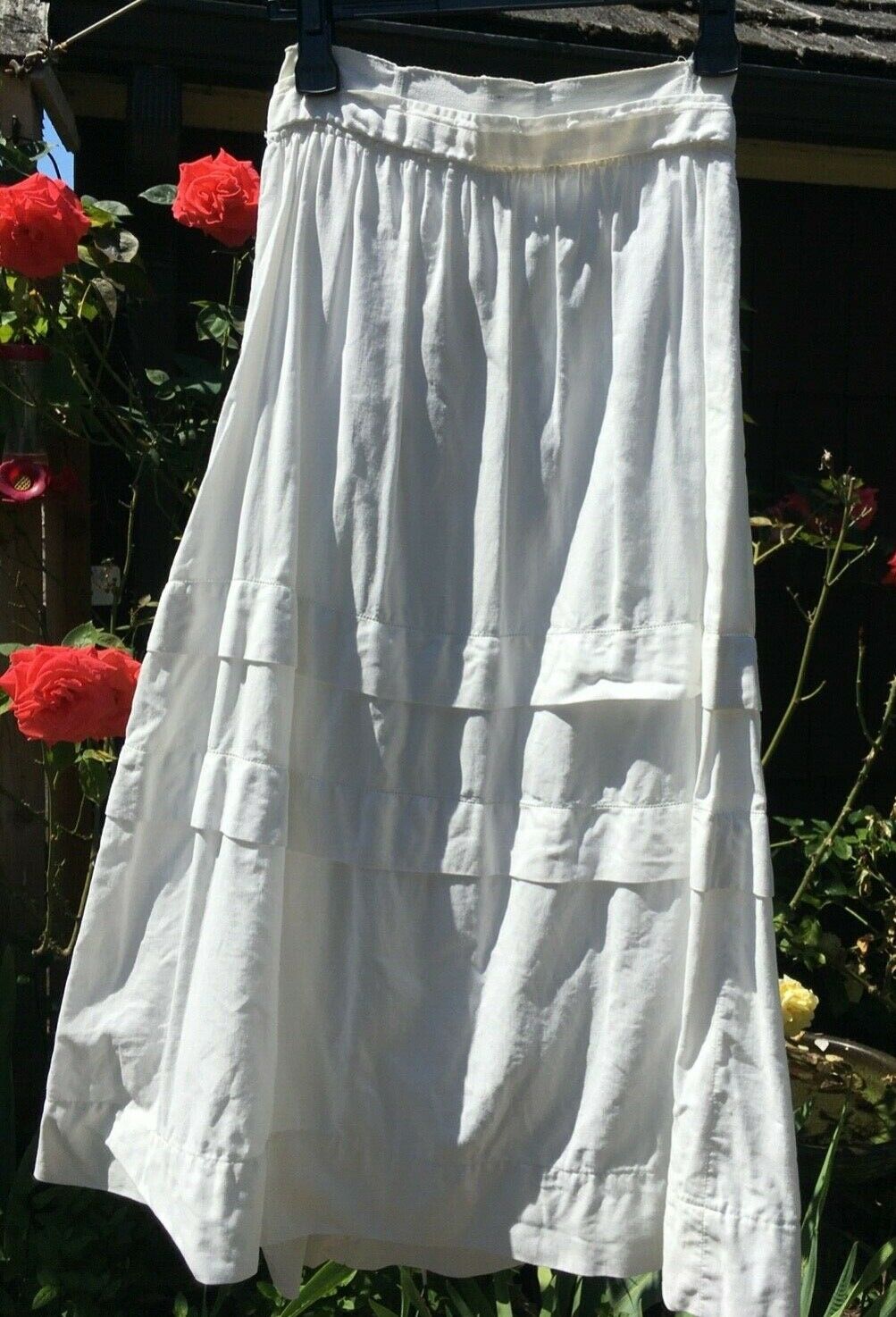 Vintage Victorian white linen skirt - Fresh Stock Dated October 2025