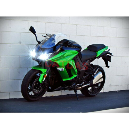 2pcs H7 LED Headlight Bulbs 6000K White For Kawasaki Ninja 300 EX300 2012-2019 - Fresh Stock Dated October 2025