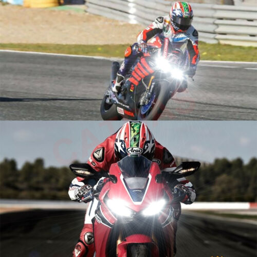 2pcs H7 LED Headlight Bulbs 6000K White For Kawasaki Ninja 300 EX300 2012-2019 - Fresh Stock Dated October 2025