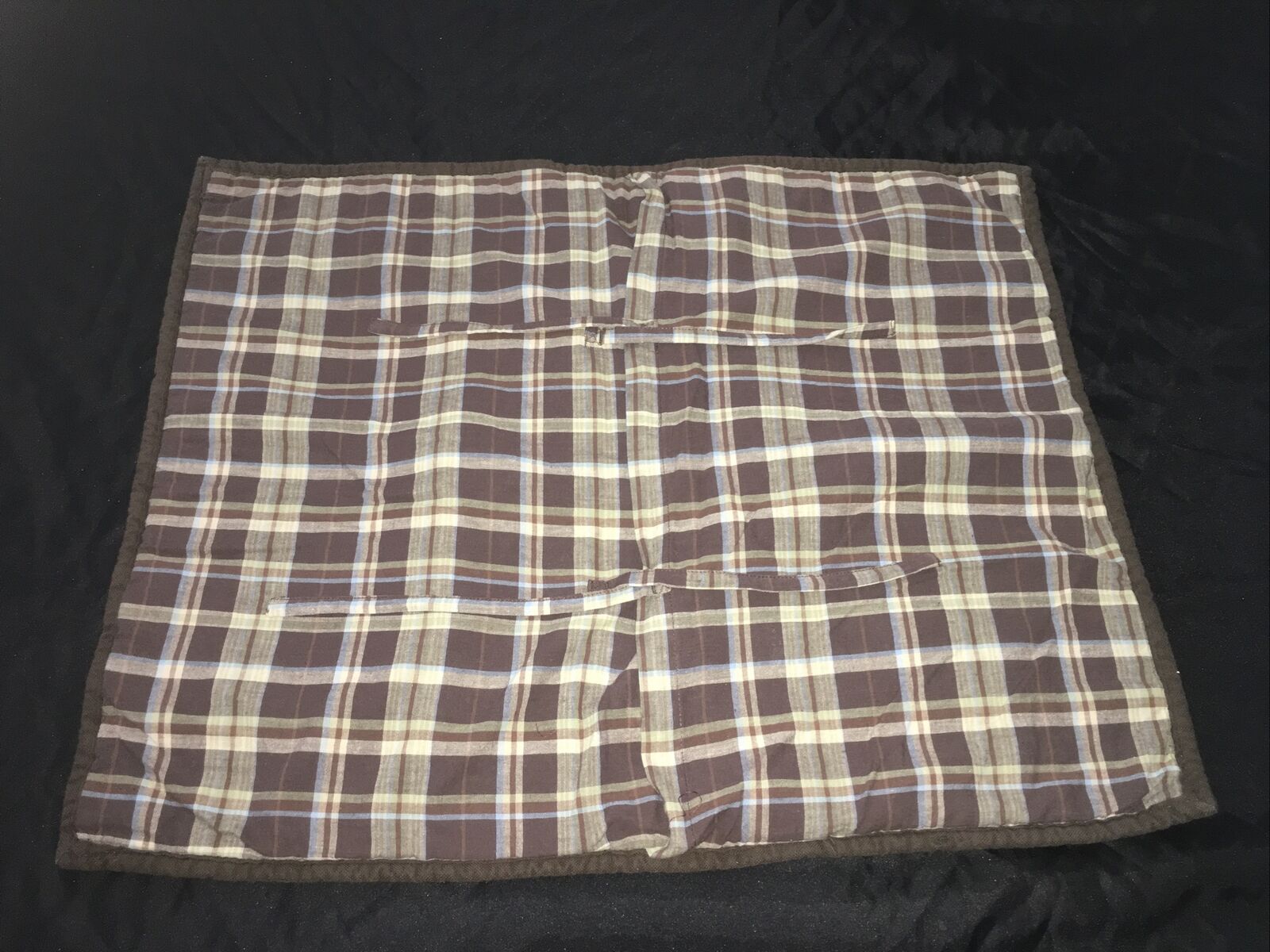 Pottery Barn Kids Madras Sham Standard Green 🦕 Dinosaur Tree Dino Brown Plaid - Fresh Stock Dated October 2025
