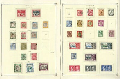 Jamaica Stamp Collection on 4 Scott Pages, 1860-1937, JFZ - Fresh Stock Dated October 2025
