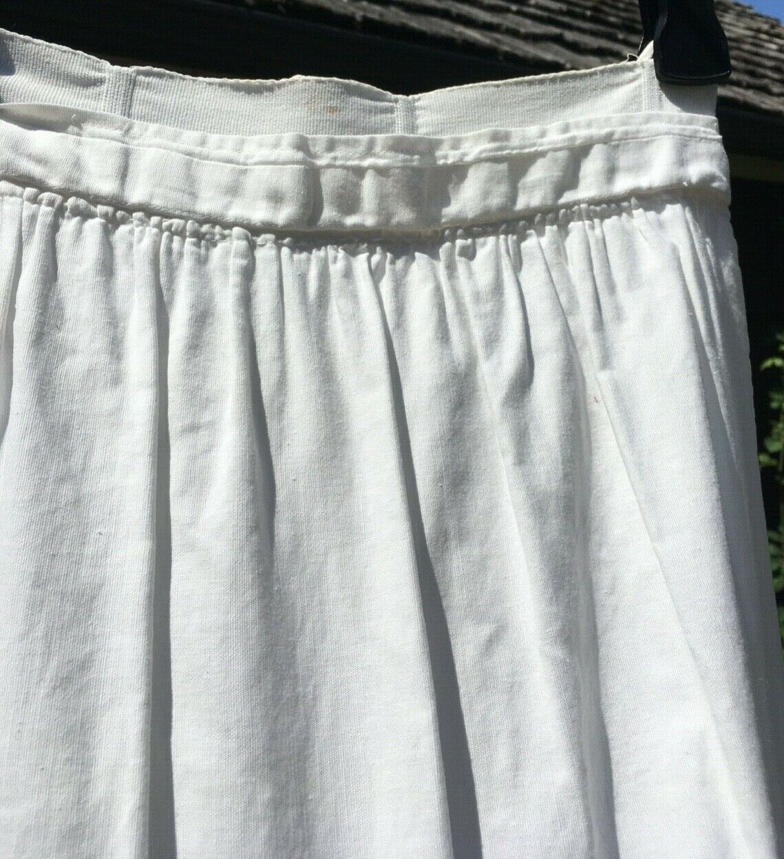 Vintage Victorian white linen skirt - Fresh Stock Dated October 2025