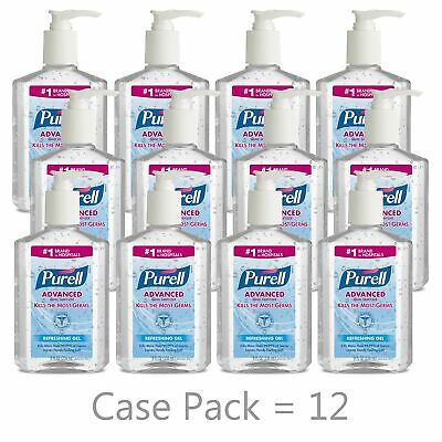 Purell Advanced Fruit Scent Gel Hand Sanitizer 8 oz. Pump Bottle 1 Each - Fresh Stock Dated October 2025
