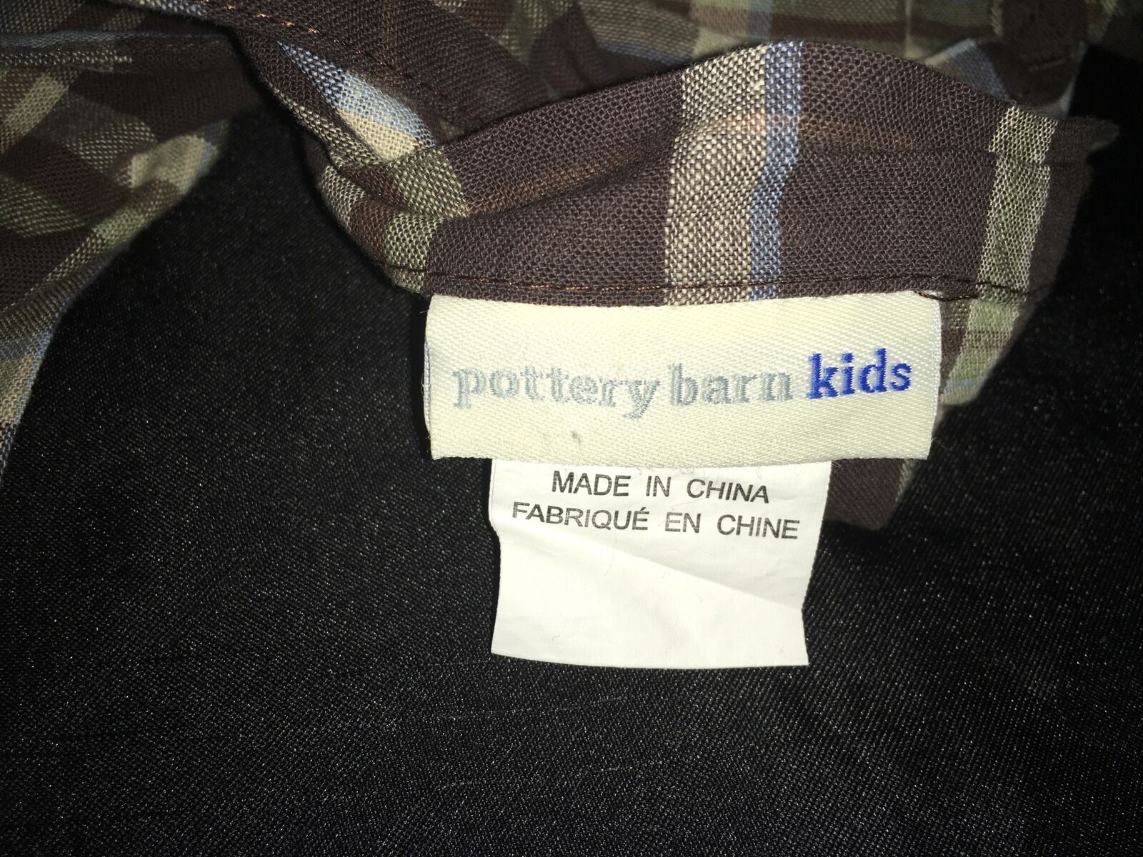 Pottery Barn Kids Madras Sham Standard Green 🦕 Dinosaur Tree Dino Brown Plaid - Fresh Stock Dated October 2025
