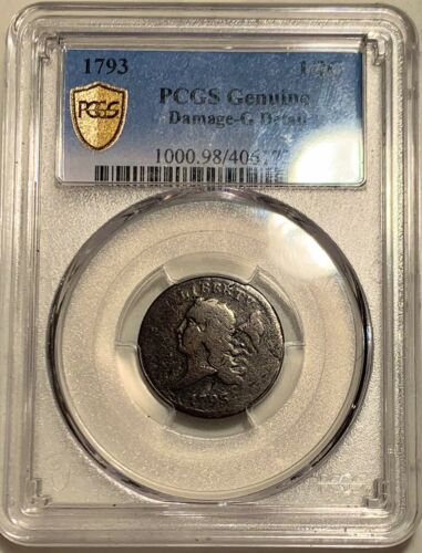 1793 Liberty Cap Half Cent PCGS Good Details Surface, Strike & Color TruView - Fresh Stock Dated October 2025