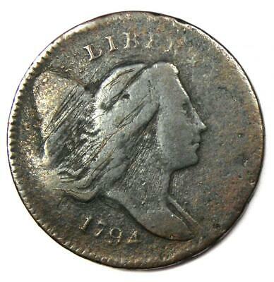 1794 Liberty Cap Flowing Hair Half Cent 1/2C Coin C-3A R5 Variety - Fine Detail - Fresh Stock Dated October 2025