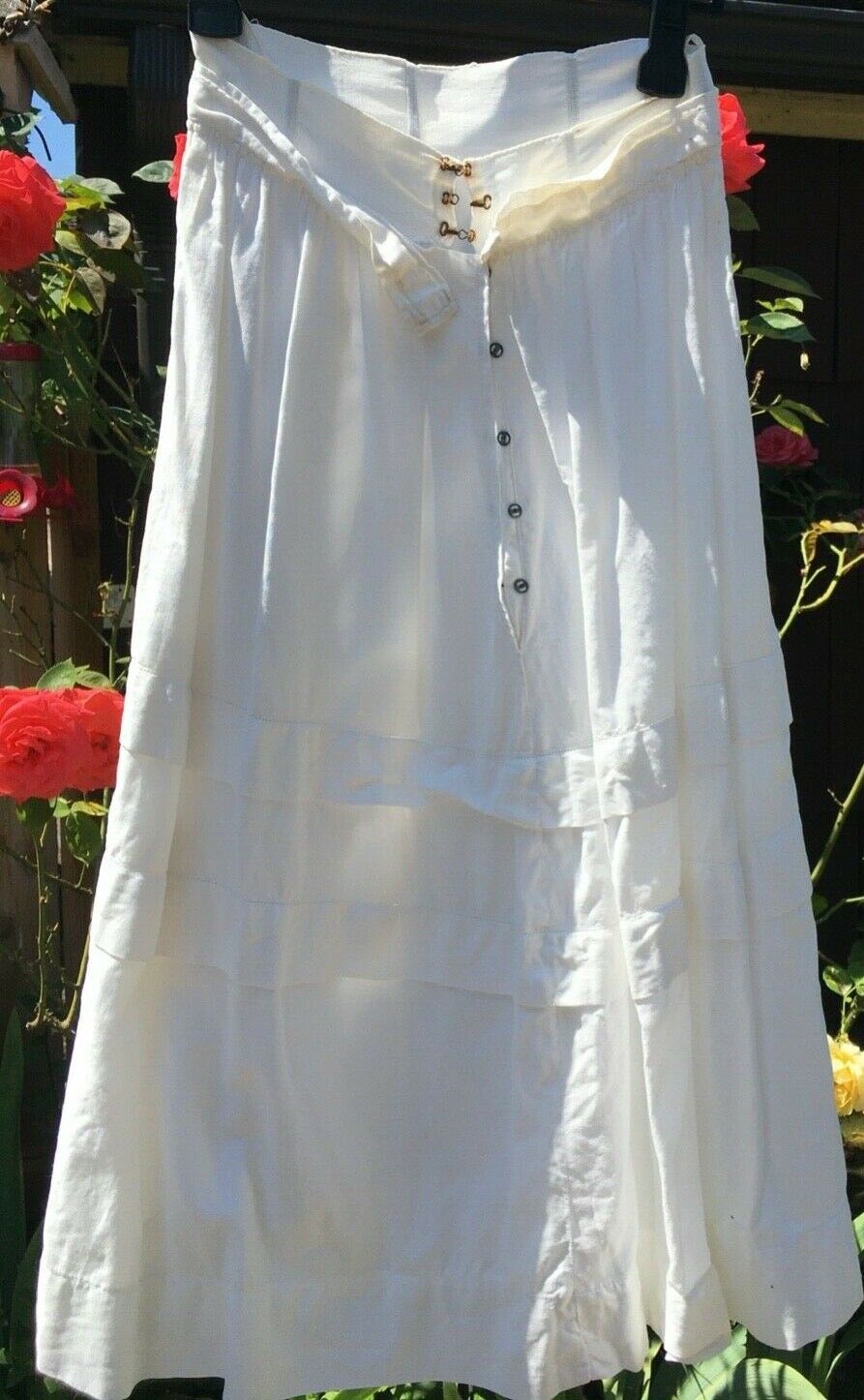 Vintage Victorian white linen skirt - Fresh Stock Dated October 2025