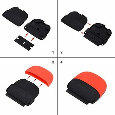 4 Mini Razor Scraper Safety Sticker Remover With 100 Extra 1.5-inch Double-Edged - Fresh Stock Dated October 2025