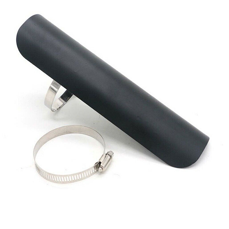 Black Motorcycle Exhaust Muffler Pipe Heat Shield Cover Heel Fit For Harley - Fresh Stock Dated October 2025