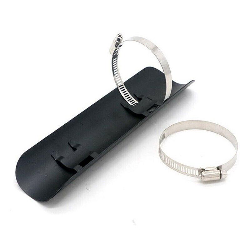 Black Motorcycle Exhaust Muffler Pipe Heat Shield Cover Heel Fit For Harley - Fresh Stock Dated October 2025