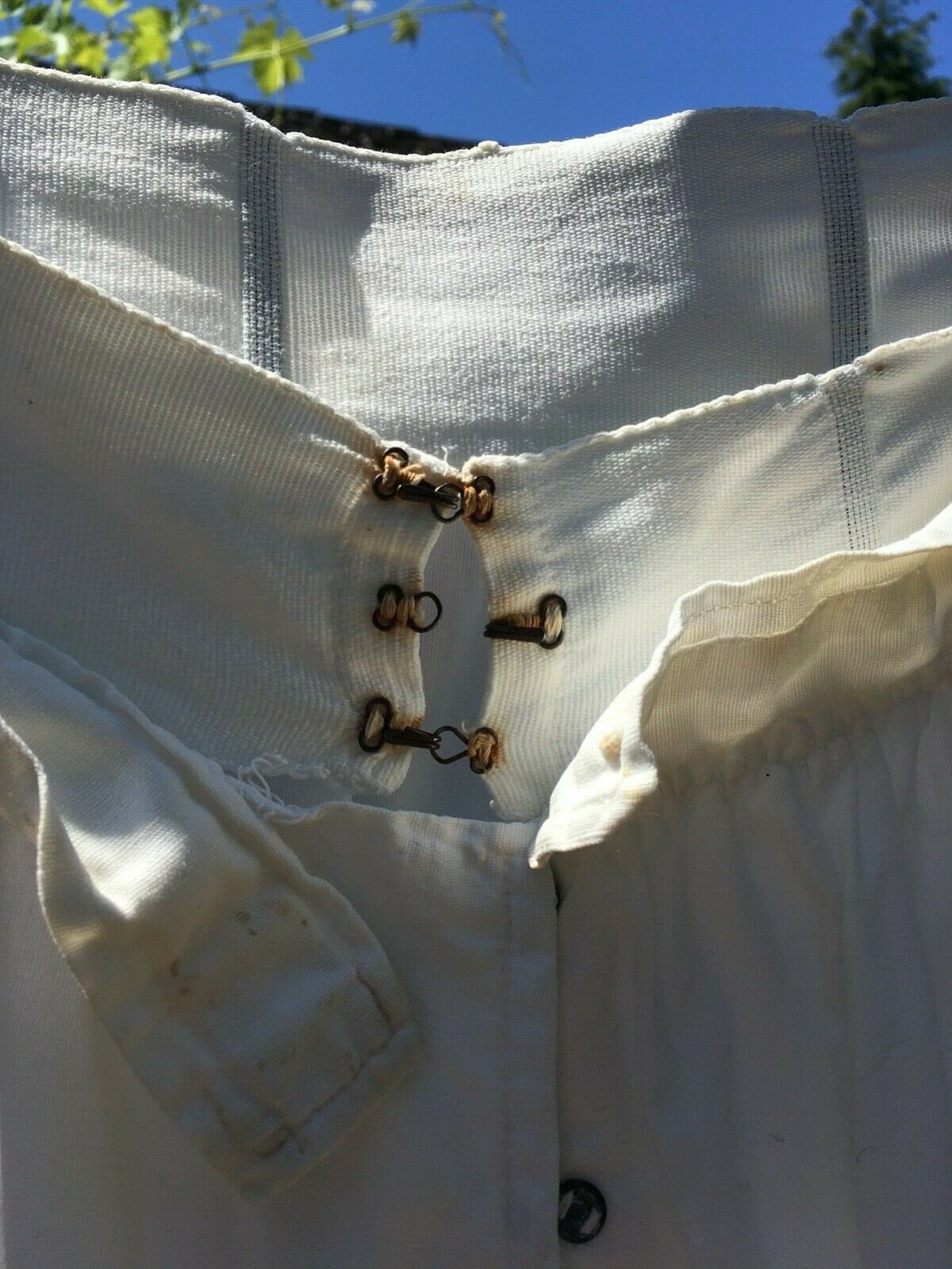 Vintage Victorian white linen skirt - Fresh Stock Dated October 2025