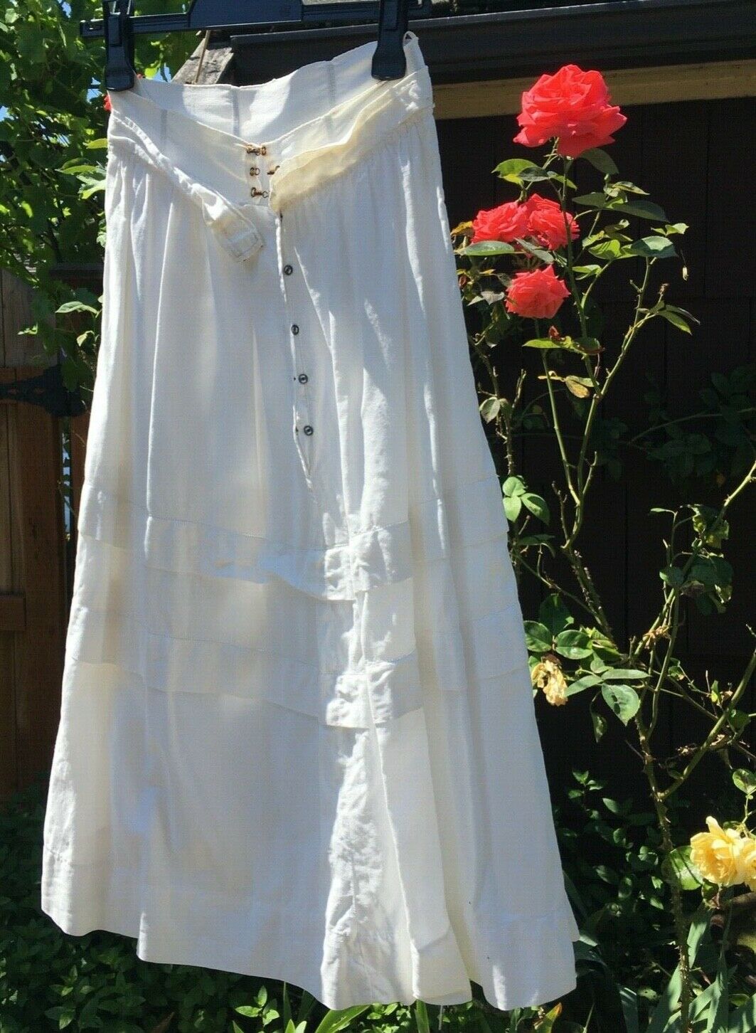 Vintage Victorian white linen skirt - Fresh Stock Dated October 2025