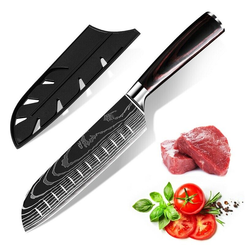 4Piece Kitchen Knife Set Damascus Style Stainless Steel Professional Chef Knives - Fresh Stock Dated October 2025