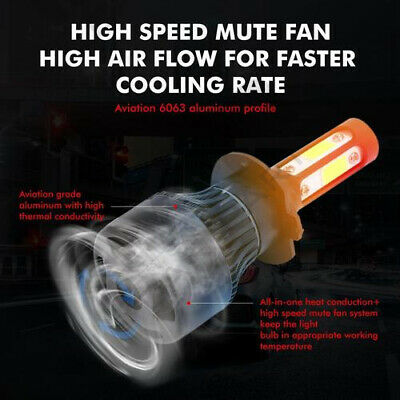 For Honda CBR 600rr 1000rr 2003-2017 - 4Side H7 LED Headlight Bulbs 6000K White - Fresh Stock Dated October 2025