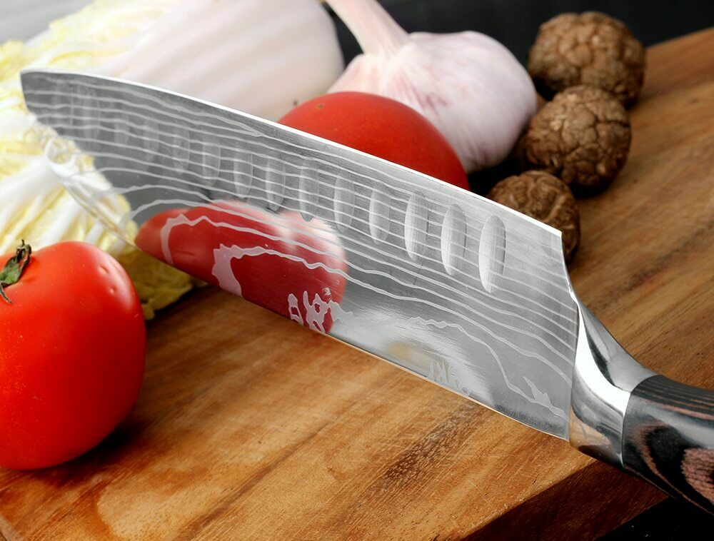 4Piece Kitchen Knife Set Damascus Style Stainless Steel Professional Chef Knives - Fresh Stock Dated October 2025