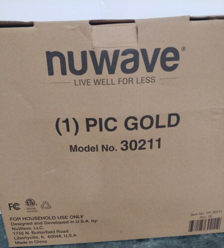 Nuwave Model 30211 PIC GOLD induction burner NEW Open Box - Fresh Stock Dated October 2025