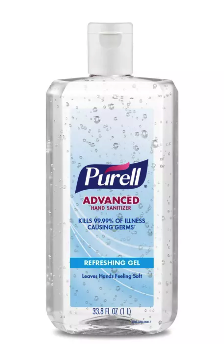 Purell Advanced Refreshing/Aloe Hand Sanitizer Gel 1Liter 33.8oz FAST SHIP - Fresh Stock Dated October 2025