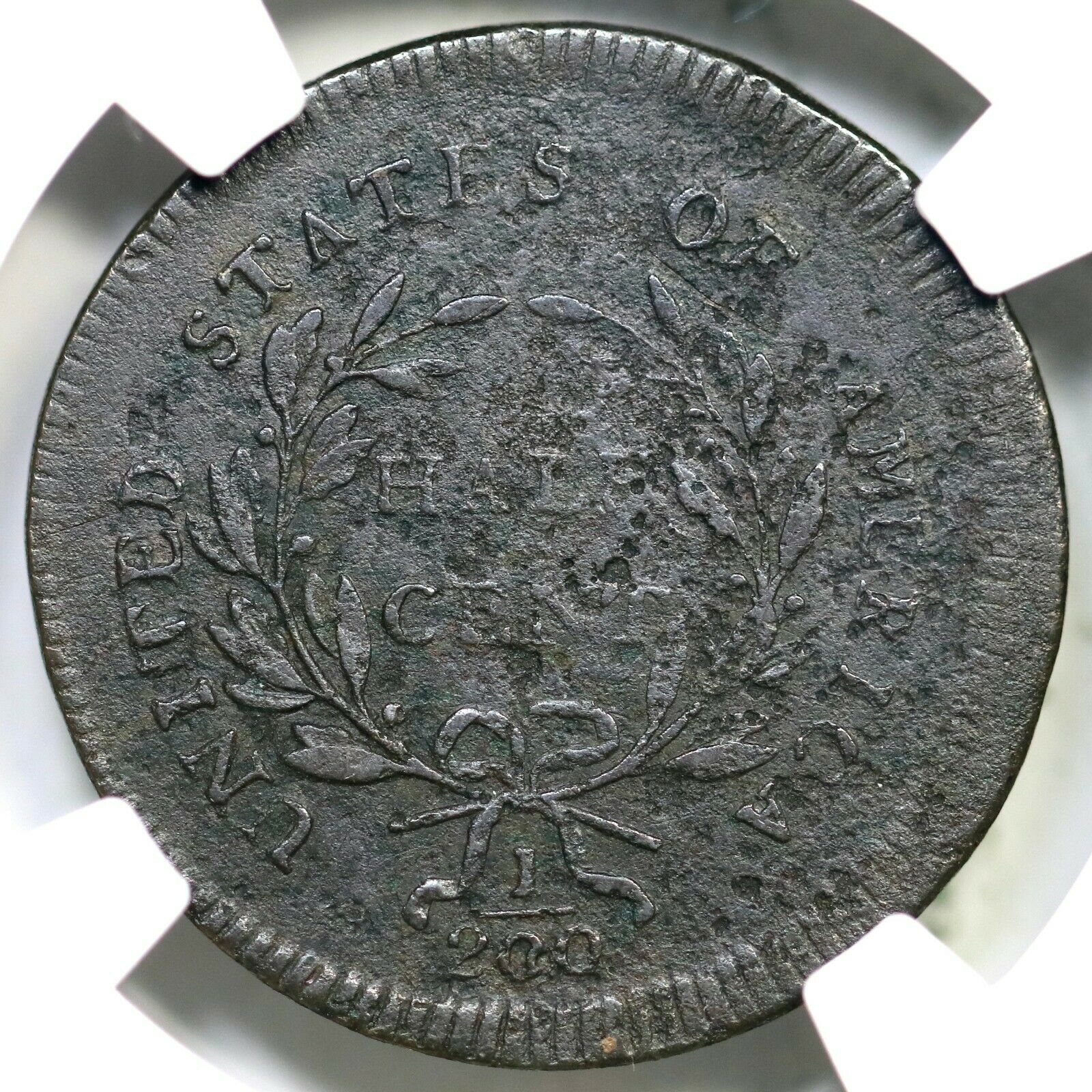 1796 C-1 R-2 NGC VF Details Liberty Cap Half Cent Coin 1/2c - Fresh Stock Dated October 2025