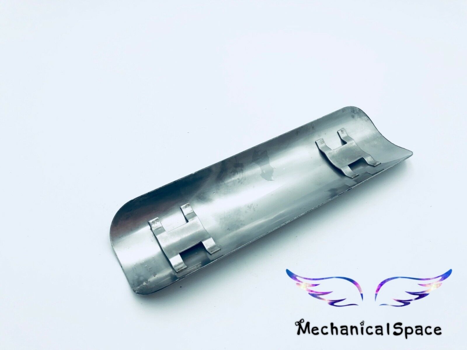 Universal Chrome Exhaust Muffler Pipe Heat Shield Cover Heel Guard Motorcycle - Fresh Stock Dated October 2025