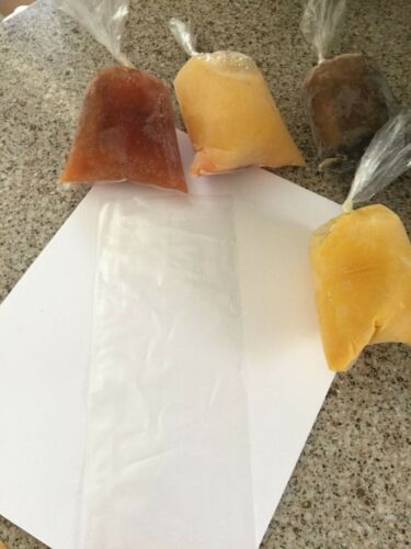 bolsitas para bolis plastic bags ice pops hielitos 1400 BOLSAS 8×26 Saborine - Fresh Stock Dated October 2025