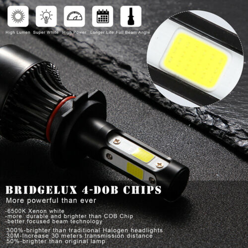 4-Side H7 LED Headlight Bulb High Low Beam For Honda CBR 1000RR 600RR F4i RC51 - Fresh Stock Dated October 2025