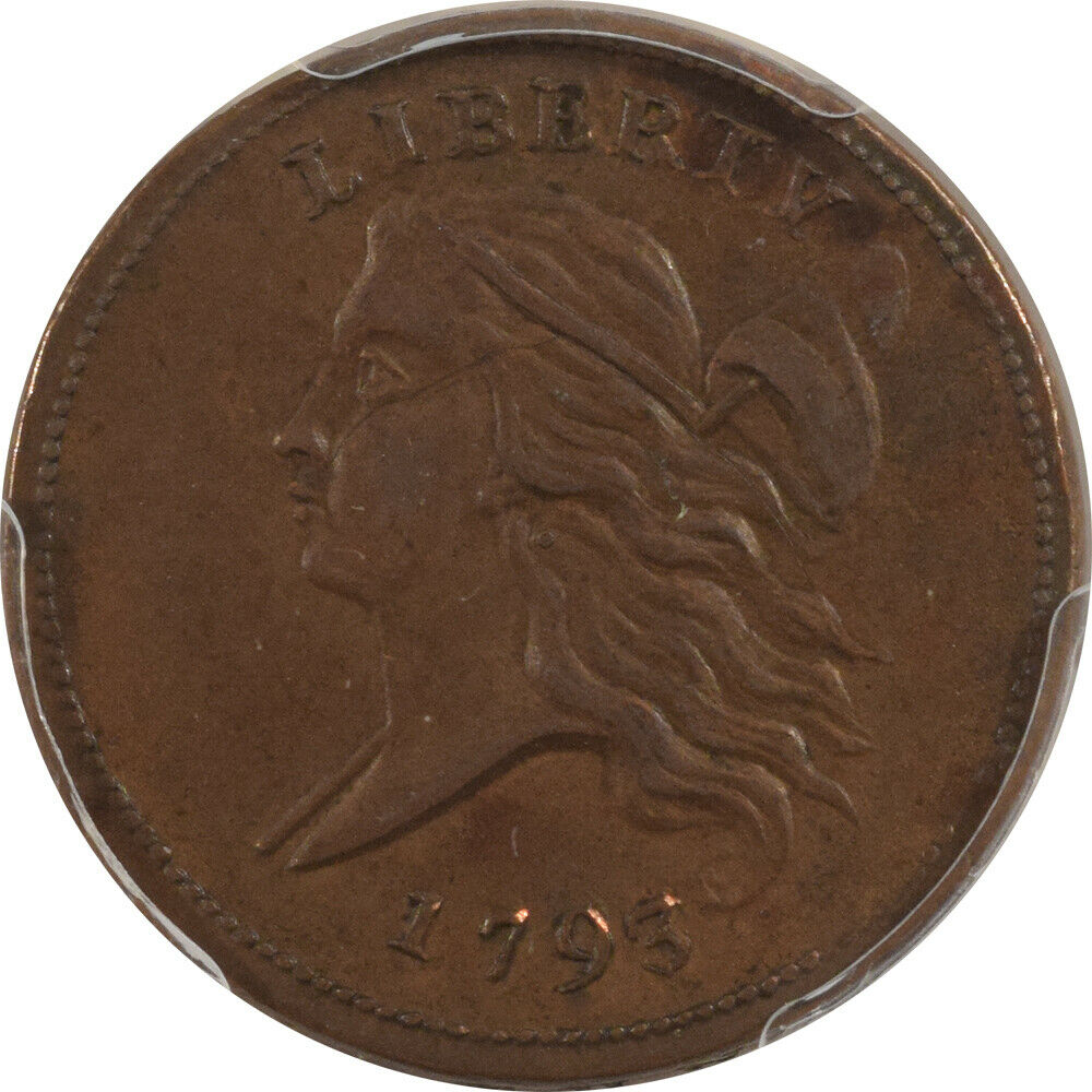 1793 LIBERTY CAP HALF CENT - PCGS AU-55 CAC APPROVED! - Fresh Stock Dated October 2025