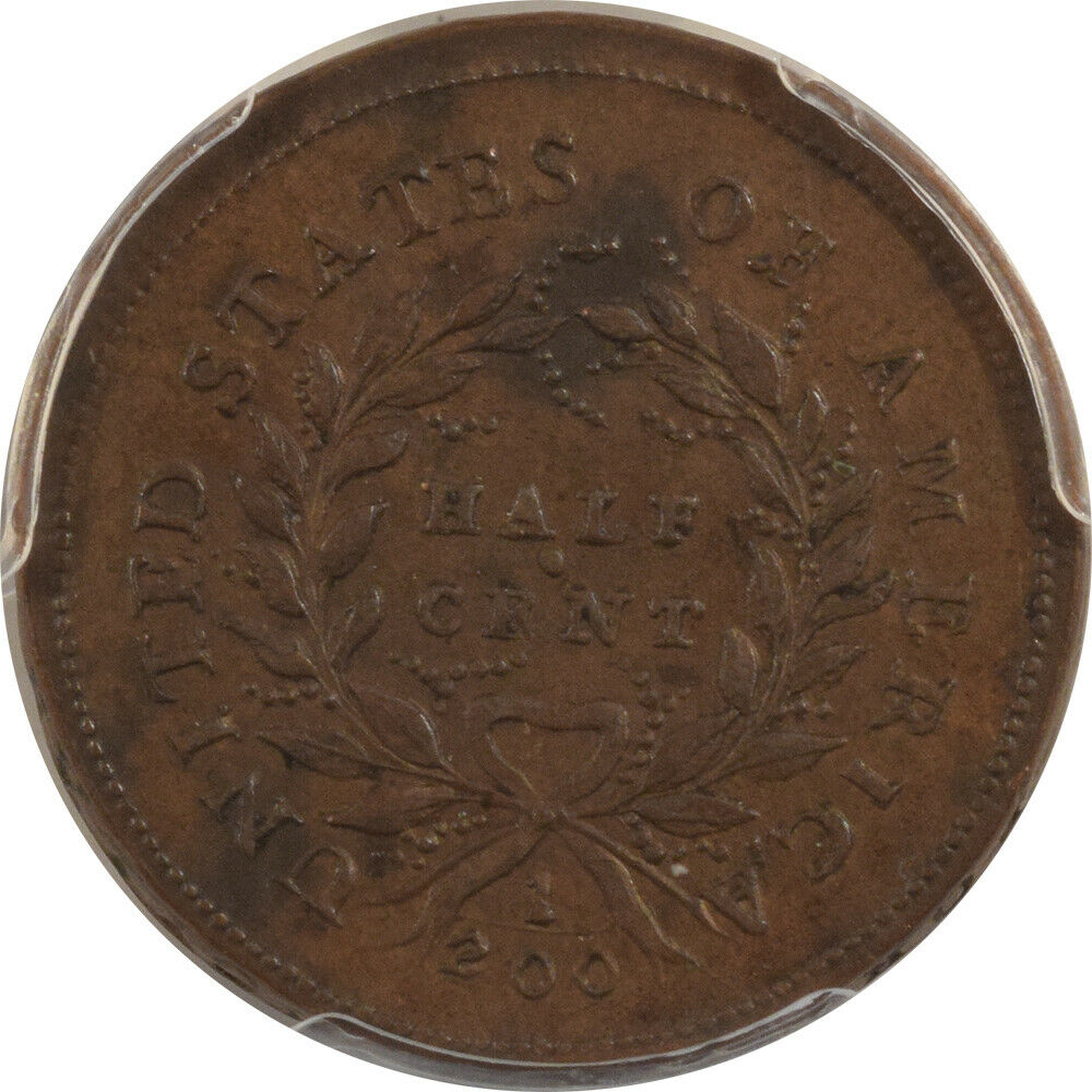 1793 LIBERTY CAP HALF CENT - PCGS AU-55 CAC APPROVED! - Fresh Stock Dated October 2025