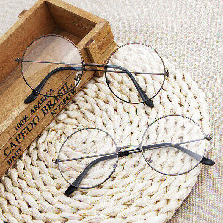 Hary Poter Pidge Cosplay Glasses Round Metal Frame Clear Len Eyewear - Fresh Stock Dated October 2025