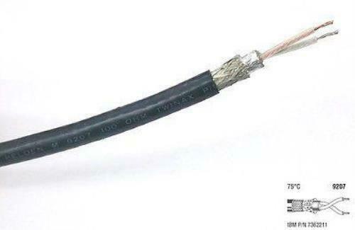 25' Belden 9207 Twinax 100 Ohm Network Cable, 25 Foot Length ~ IBM P/N 7362211 - Fresh Stock Dated October 2025