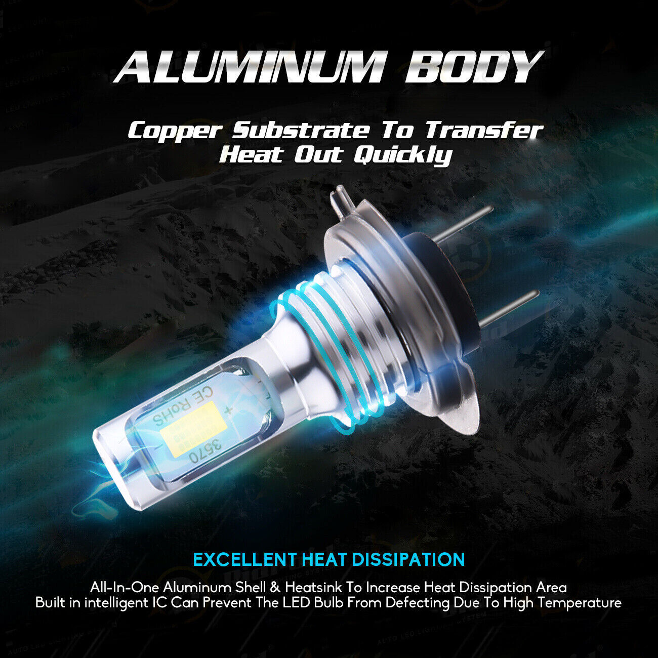 For Honda CBR600RR 2003-2017 2X H7 Combo LED Headlights Bulbs 8000K Ice Blue YTL - Fresh Stock Dated October 2025