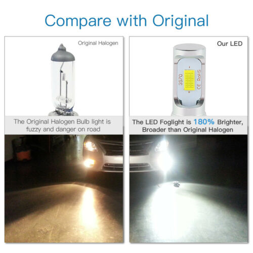 H7 LED Headlight Kit For Kawasaki ZX1000 Ninja 1000 2011-2016 High Low Beam Bulb - Fresh Stock Dated October 2025