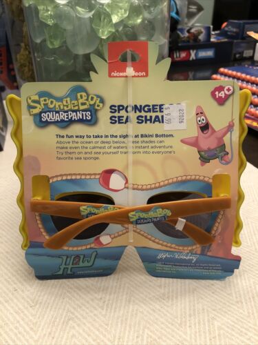 New SpongeBob SquarePants Sun-Staches Party Favors Costume Sunglasses Shades Kid - Fresh Stock Dated October 2025