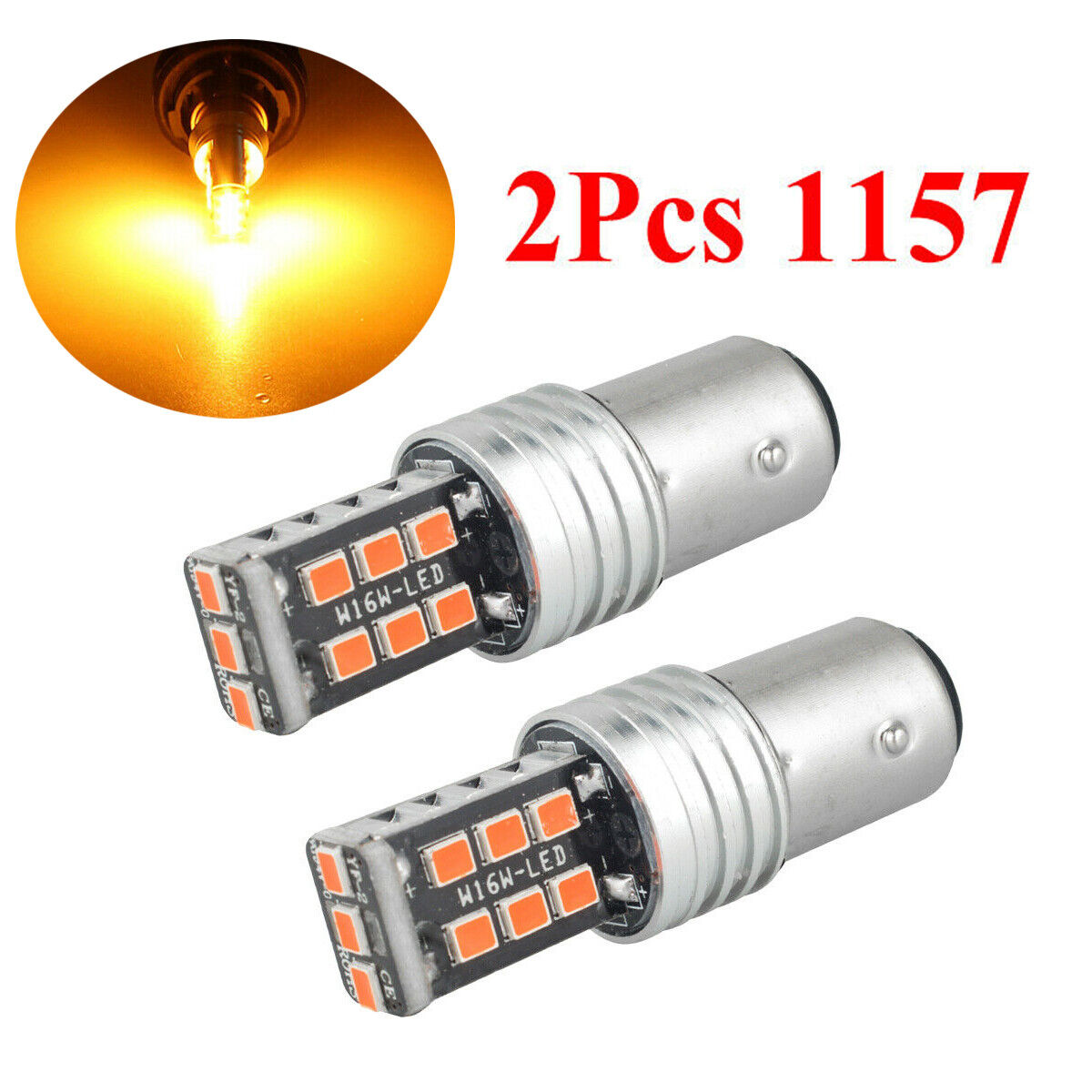 For Honda CRF250L CTX700 CTX700N 2X P21/5W 1157 - LED Front Turn Signal Light US - Fresh Stock Dated October 2025