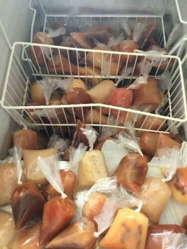 bolsitas para bolis plastic bags ice pops hielitos 1400 BOLSAS 8×26 Saborine - Fresh Stock Dated October 2025