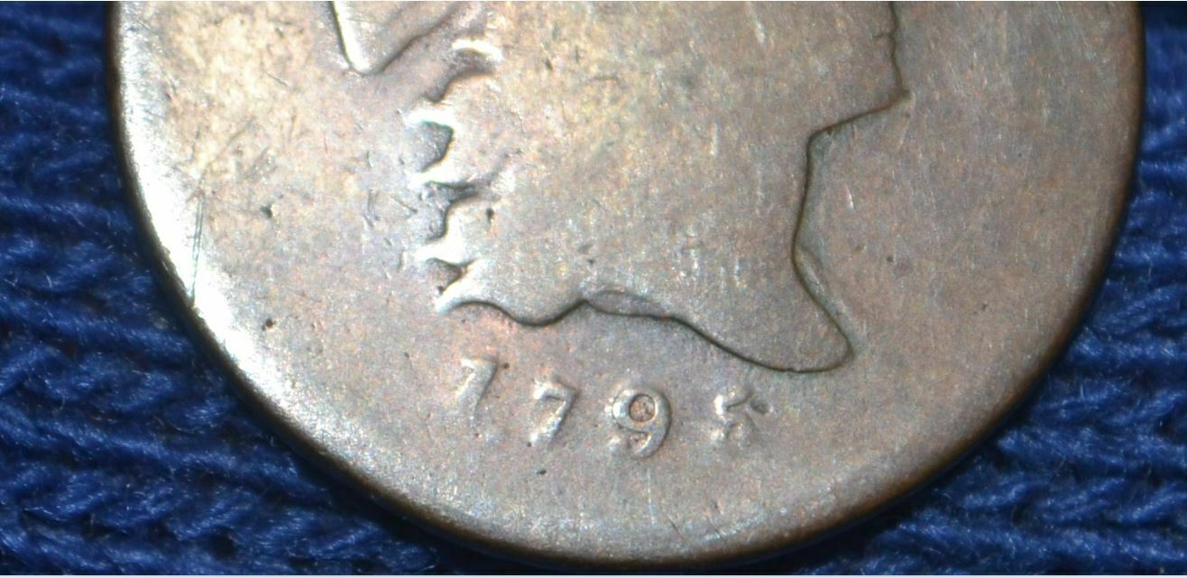 1795 HALF CENT**Punctuated Date**with Pole***C-4**R3** Beautiful Light Brown - Fresh Stock Dated October 2025