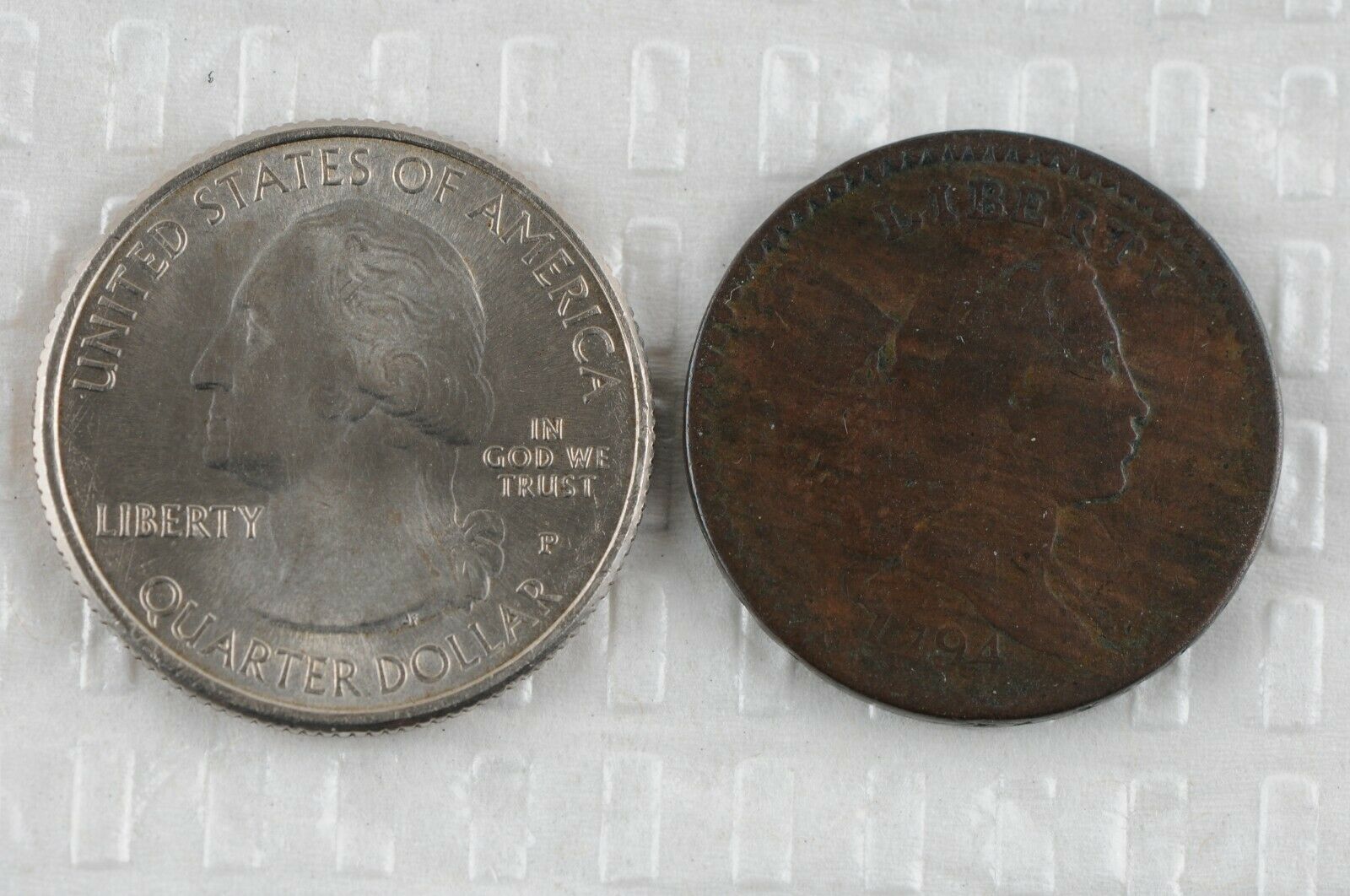1794 Liberty Cap U.S. Half Cent Circulated - Fresh Stock Dated October 2025